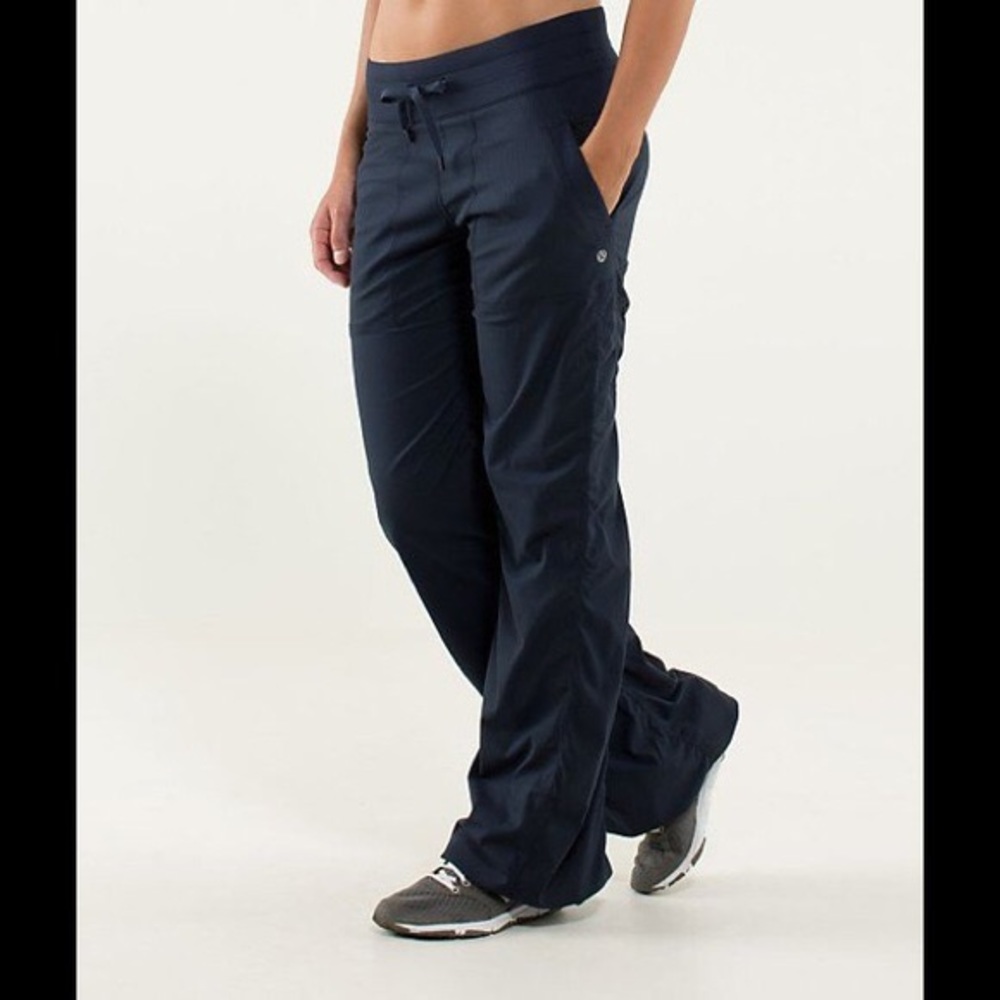 Lululemon navy wide leg studio pants